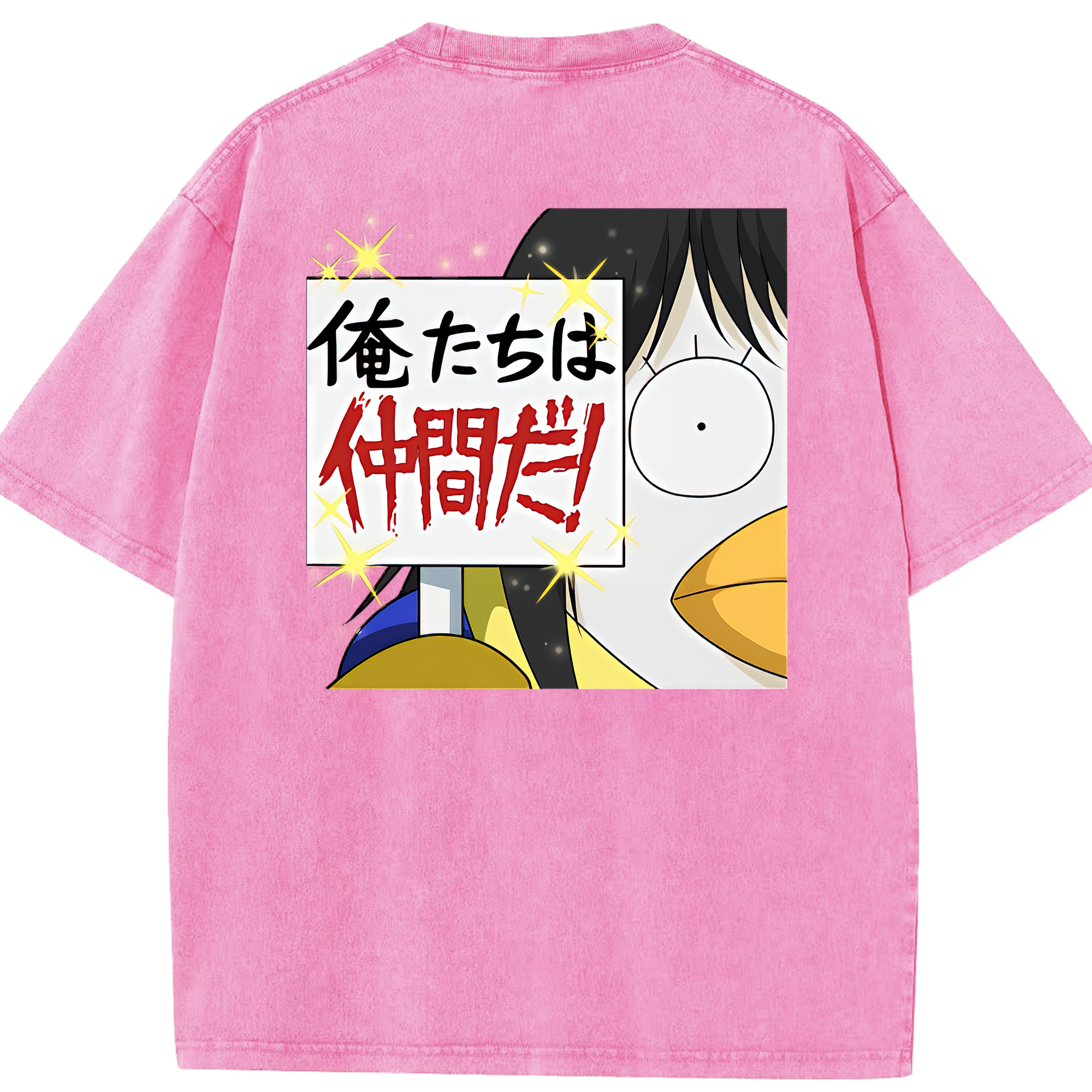 （画像用） ぎんたま 坂田銀時（さかたぎんとき） 神楽 志村新八（しむら しんぱち） GINTAMA Sakata Gintoki Kagura Shimura Shinpachi 綿100% ヴィンテージ風 半袖Tシャツ（背面プリント）